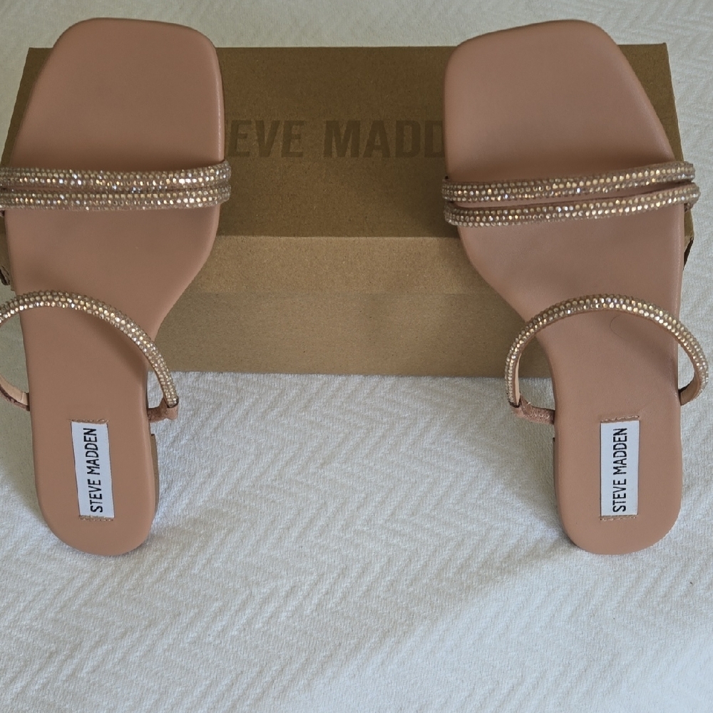 Steve Madden Tan Minimalist Sandals